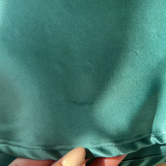 Satin Mini Dress Sexy Silky Party Club Bodycon Dress. Size Small - Picture 4 of 7